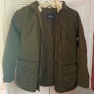 American eagle army green coat